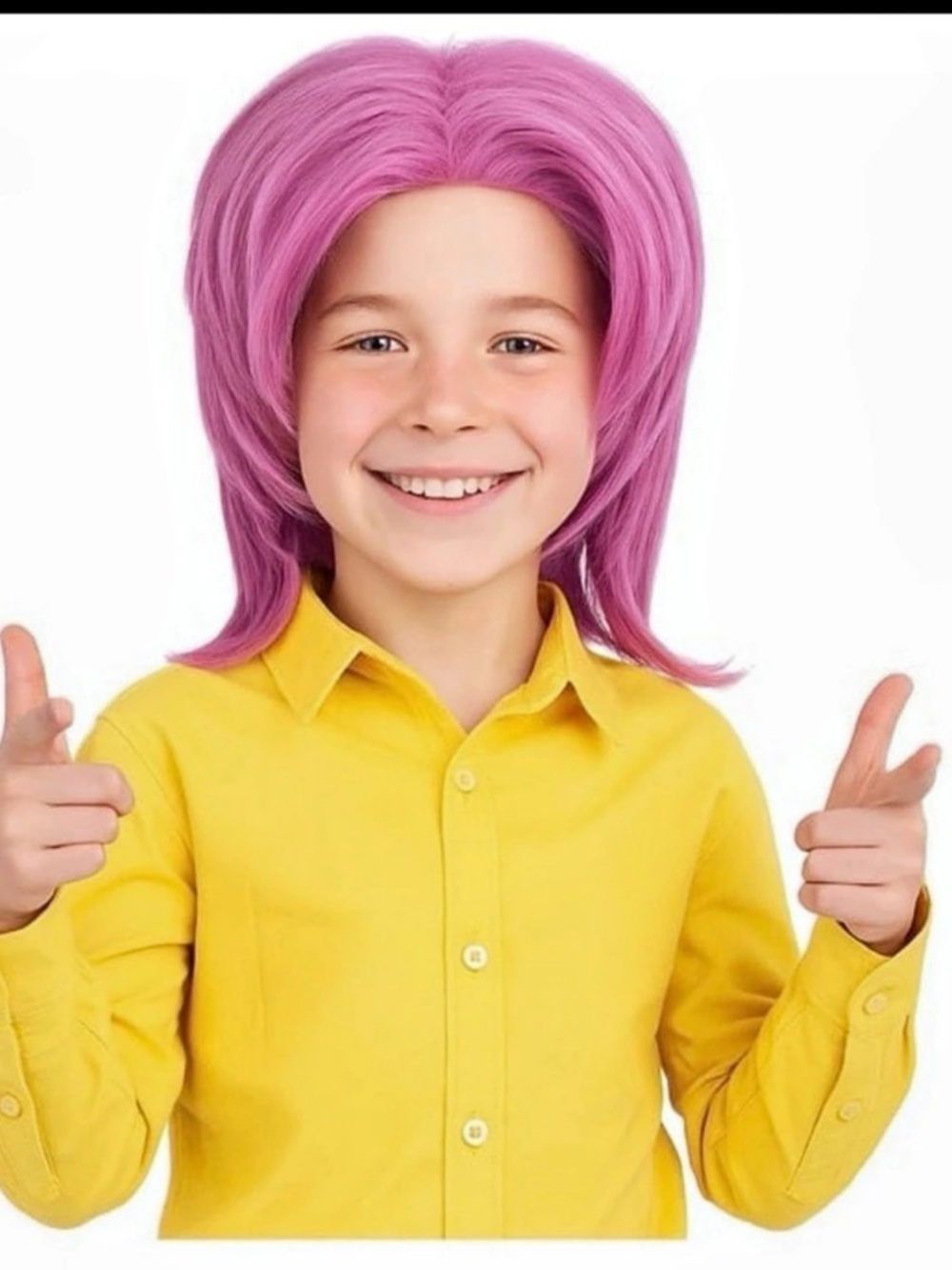 Pink Costume Wig Size Small Like New